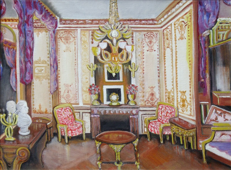Painting of Louie XIV Study, Versailles