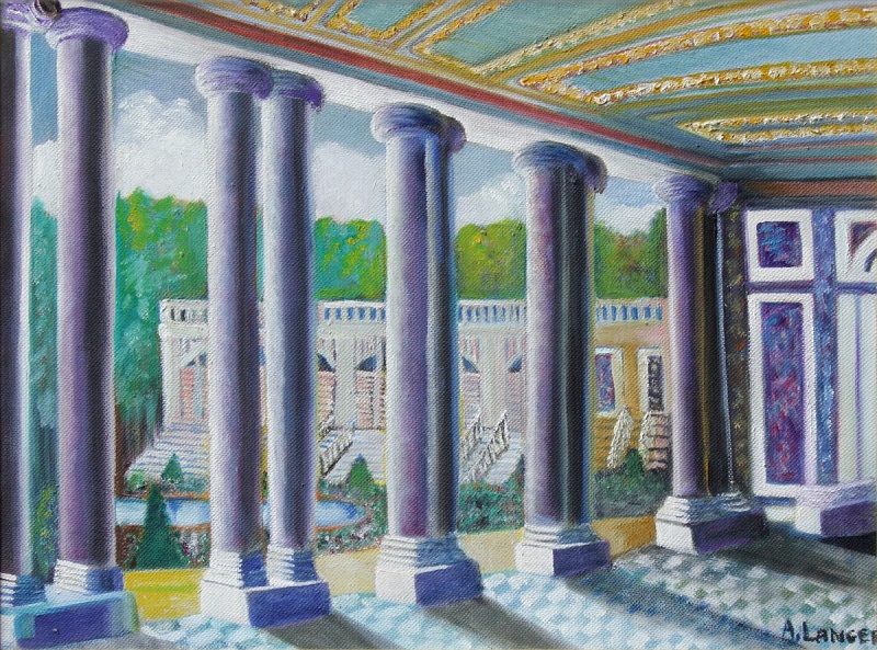 Painting of the Pavillion at Versailles