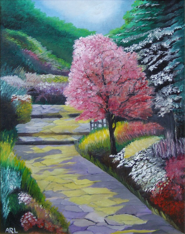 Painting entitled Sun on an Arrogant Tree