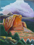 Painting entitled Teapot Mountain, Arizona